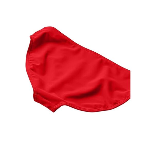 New Kanu Surf Girls Size 14 Solid Red Wrap Around 2 Piece Bikini Swimsuit - Picture 2 of 2